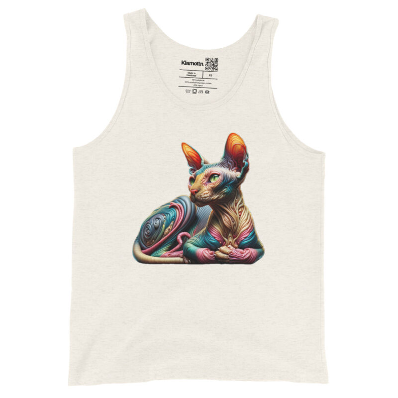 Psychedelische Sphinxkatze Unisex-Tank-Top – Tank Tops – klamottn.de
