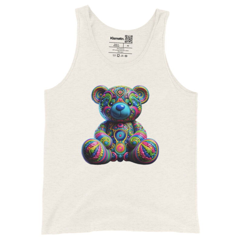 Bunter Psychedelic-Teddy Unisex-Tank-Top – Tank Tops – klamottn.de