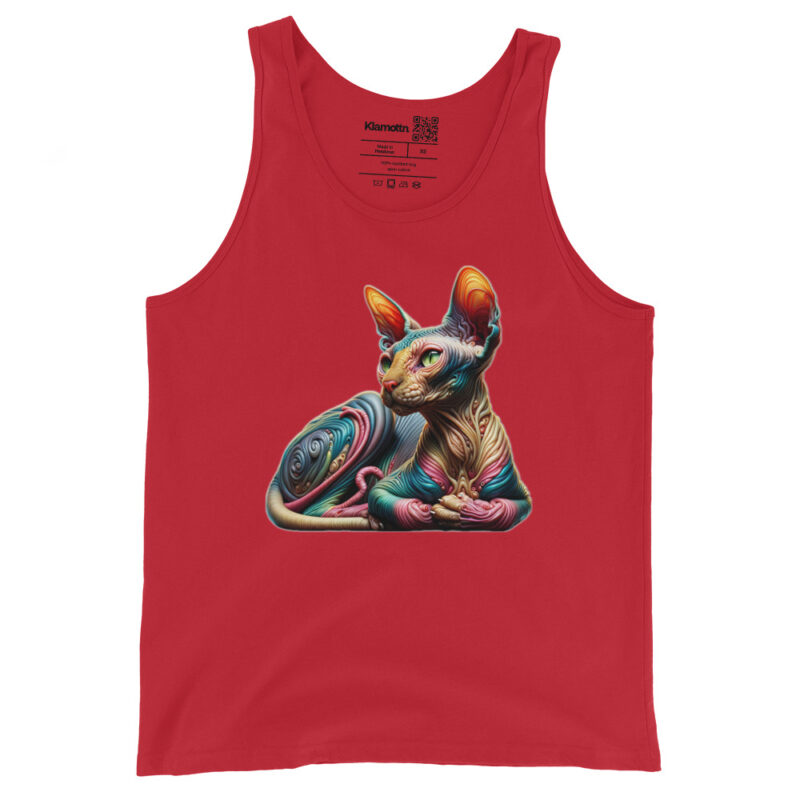 Psychedelische Sphinxkatze Unisex-Tank-Top – Tank Tops – klamottn.de