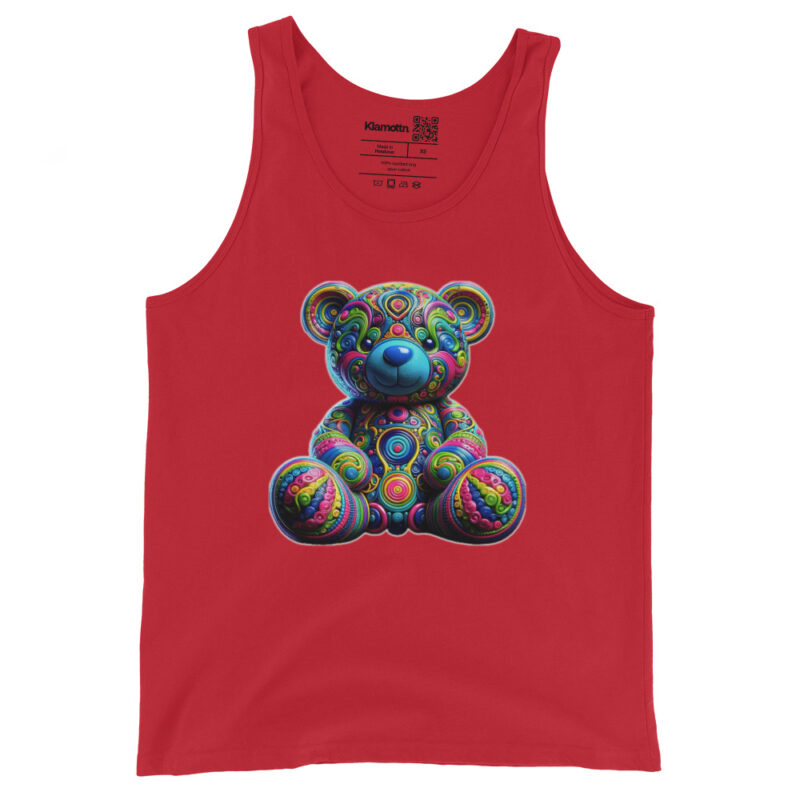Bunter Psychedelic-Teddy Unisex-Tank-Top – Tank Tops – klamottn.de