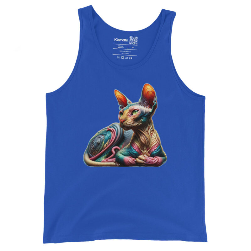 Psychedelische Sphinxkatze Unisex-Tank-Top – Tank Tops – klamottn.de