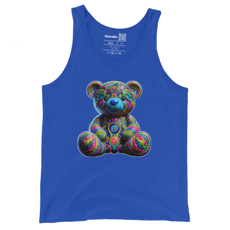 Bunter Psychedelic-Teddy Unisex-Tank-Top – Tank Tops – klamottn.de