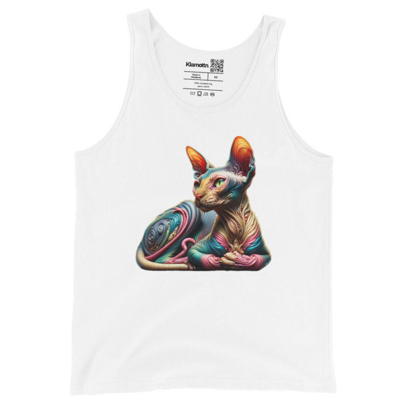 Psychedelische Sphinxkatze Unisex-Tank-Top – Tank Tops – klamottn.de
