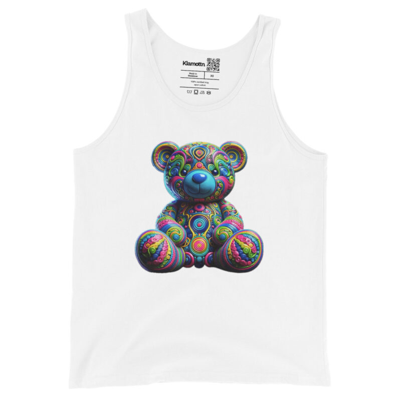 Bunter Psychedelic-Teddy Unisex-Tank-Top – Tank Tops – klamottn.de