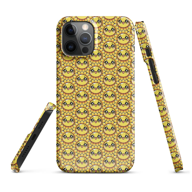 Kawaii Sonnenblume mit großen Glubschaugen Snapcase iPhone®-Hülle – Accessoires – klamottn.de