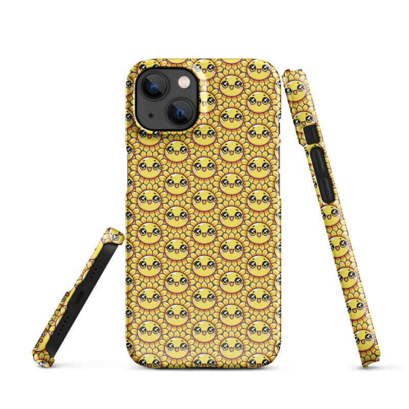 Kawaii Sonnenblume mit großen Glubschaugen Snapcase iPhone®-Hülle – Accessoires – klamottn.de