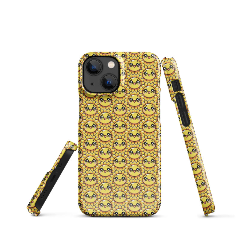 Kawaii Sonnenblume mit großen Glubschaugen Snapcase iPhone®-Hülle – Accessoires – klamottn.de