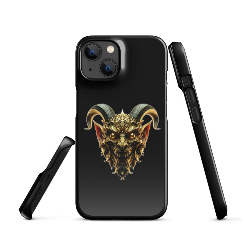 Goldener Dämonkopf Snapcase iPhone®-Hülle