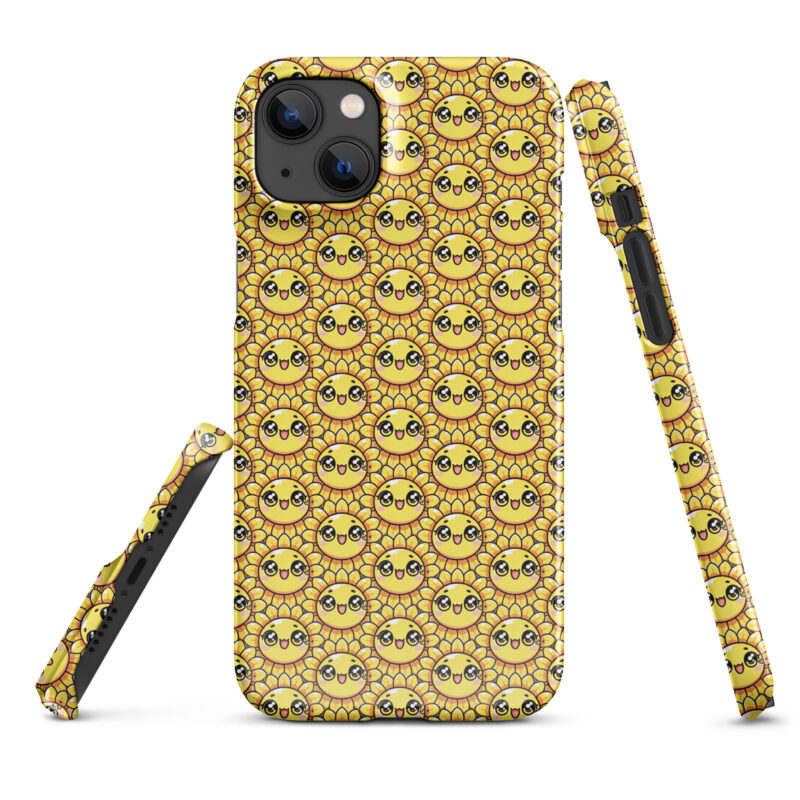 Kawaii Sonnenblume mit großen Glubschaugen Snapcase iPhone®-Hülle – Accessoires – klamottn.de