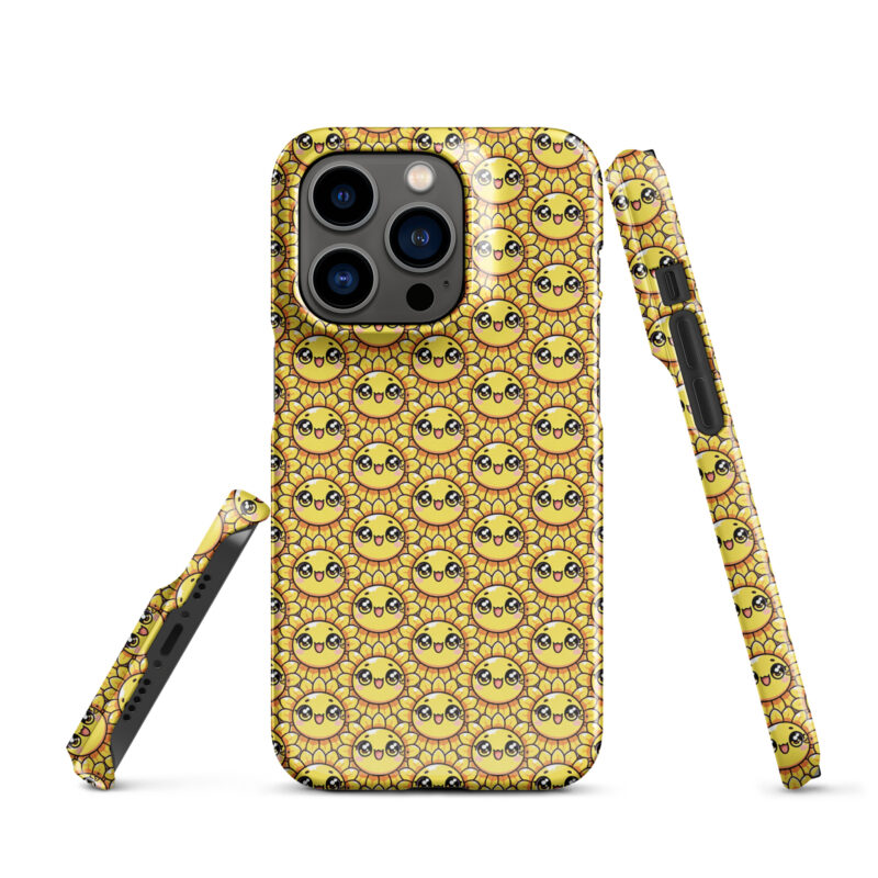 Kawaii Sonnenblume mit großen Glubschaugen Snapcase iPhone®-Hülle – Accessoires – klamottn.de