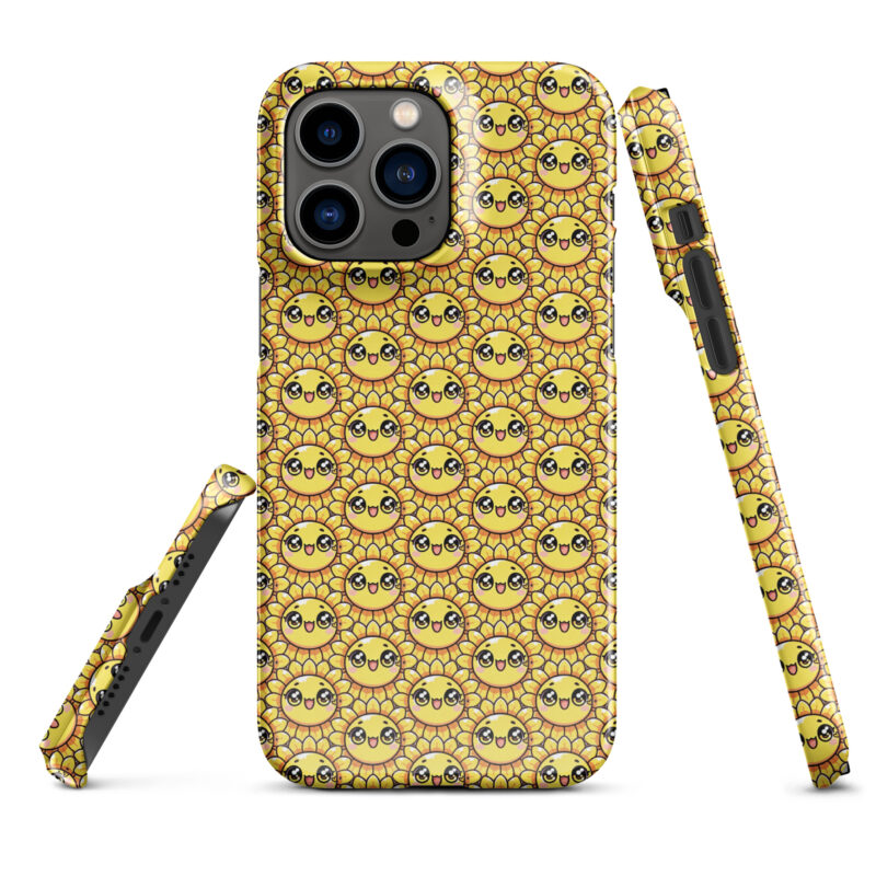 Kawaii Sonnenblume mit großen Glubschaugen Snapcase iPhone®-Hülle – Accessoires – klamottn.de