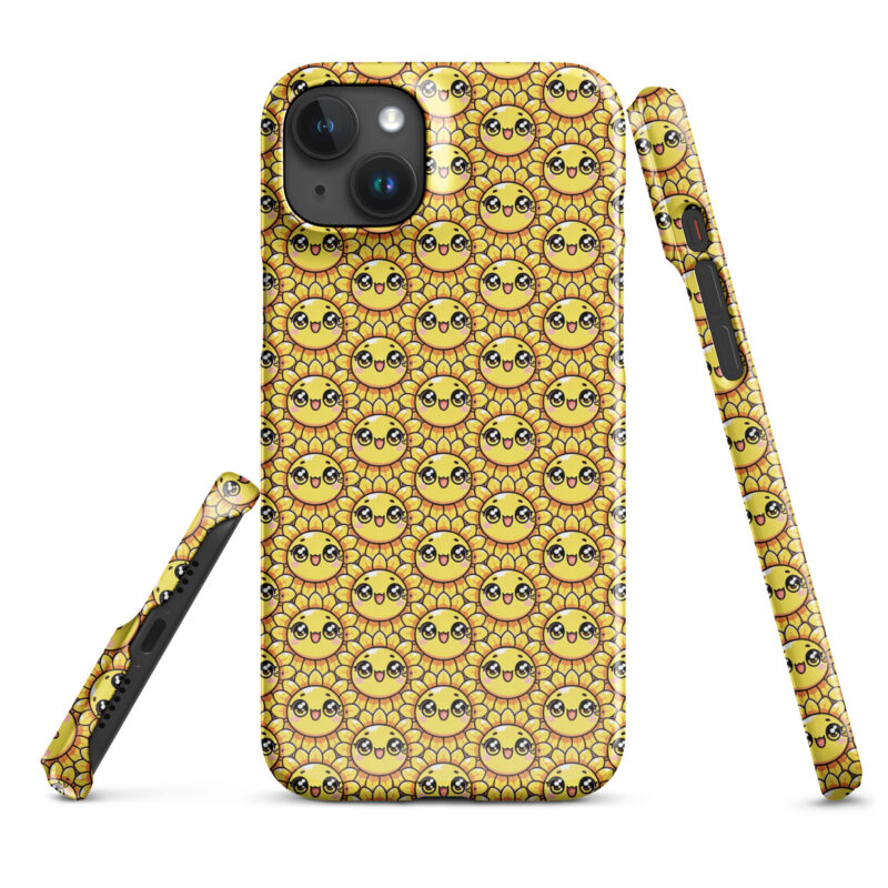 Kawaii Sonnenblume mit großen Glubschaugen Snapcase iPhone®-Hülle – Accessoires – klamottn.de