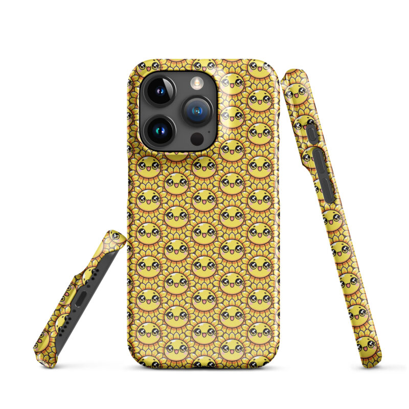 Kawaii Sonnenblume mit großen Glubschaugen Snapcase iPhone®-Hülle – Accessoires – klamottn.de