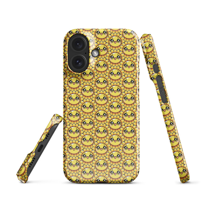 Kawaii Sonnenblume mit großen Glubschaugen Snapcase iPhone®-Hülle – Accessoires – klamottn.de