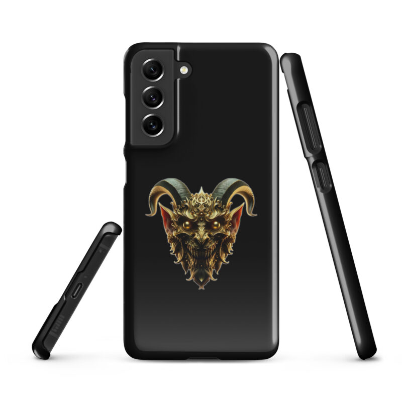 Goldener Dämonkopf Snapcase Samsung®-Hülle – Accessoires – klamottn.de