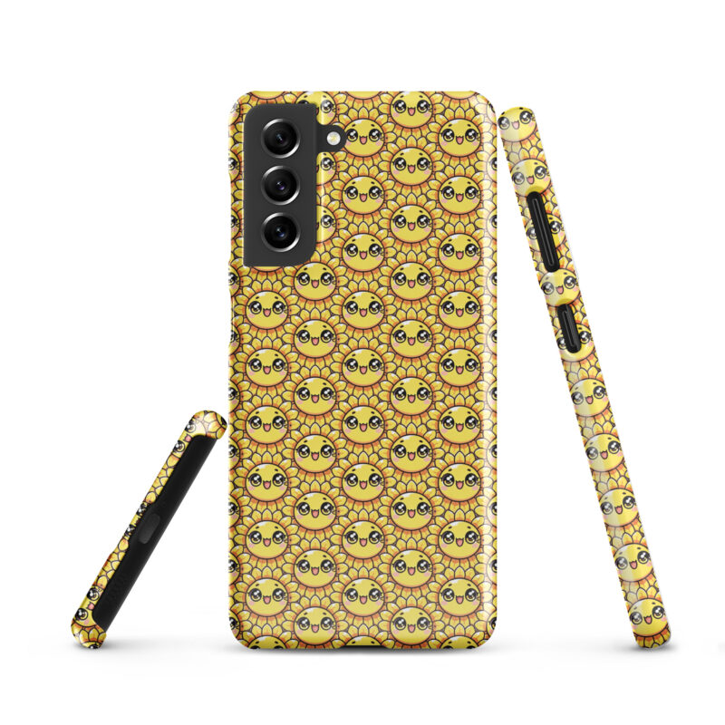 Kawaii sunflower with large glub shows Snapcase Samsung® cover
