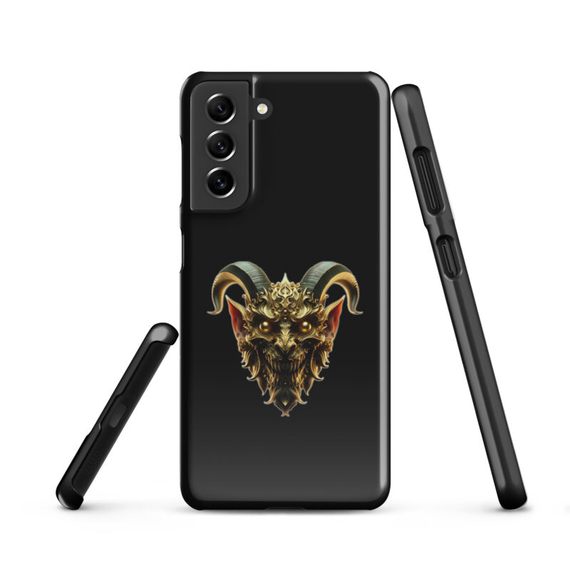 Goldener Dämonkopf Snapcase Samsung®-Hülle – Accessoires – klamottn.de
