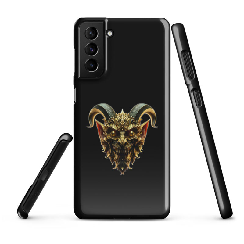 Goldener Dämonkopf Snapcase Samsung®-Hülle – Accessoires – klamottn.de