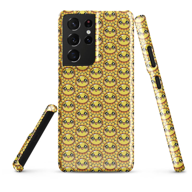 Kawaii sunflower with large glub shows Snapcase Samsung® cover