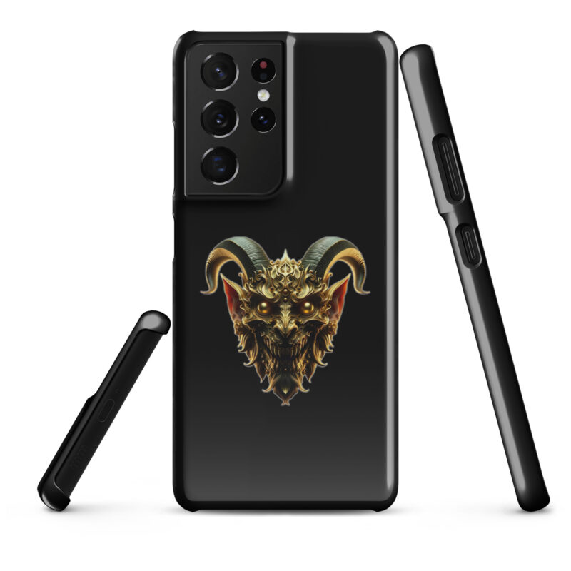 Goldener Dämonkopf Snapcase Samsung®-Hülle – Accessoires – klamottn.de
