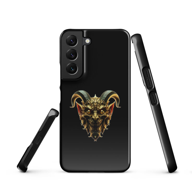 Goldener Dämonkopf Snapcase Samsung®-Hülle – Accessoires – klamottn.de