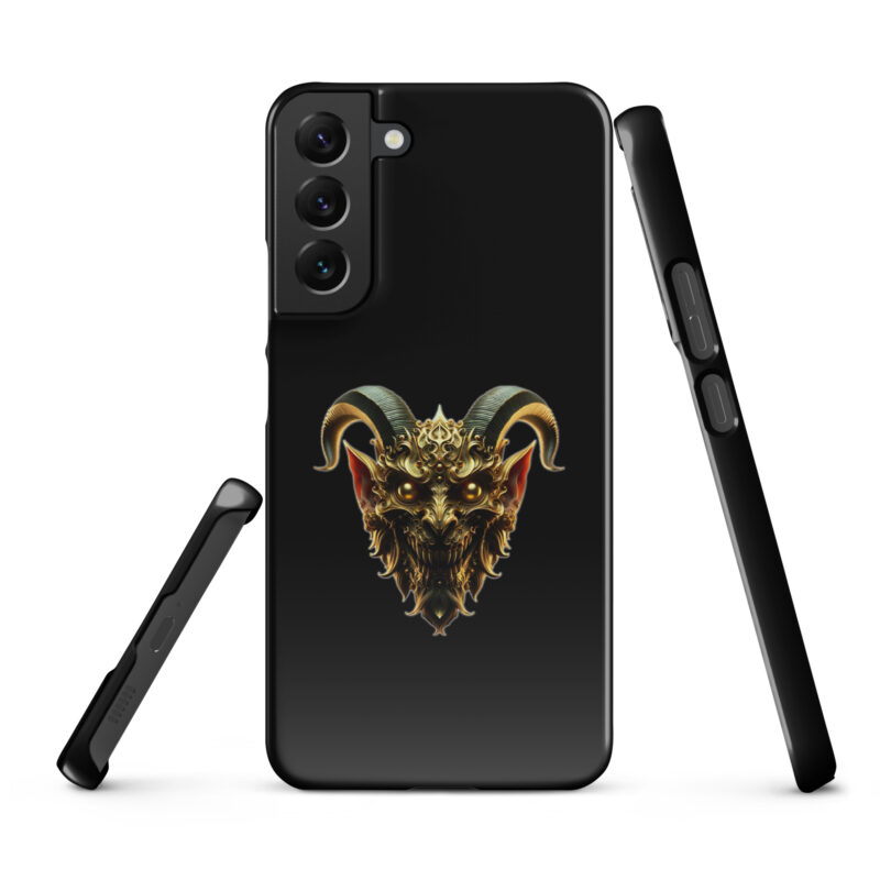 Goldener Dämonkopf Snapcase Samsung®-Hülle – Accessoires – klamottn.de