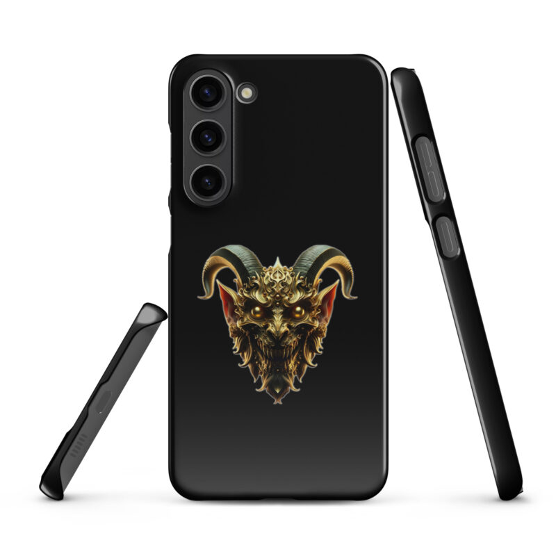 Goldener Dämonkopf Snapcase Samsung®-Hülle – Accessoires – klamottn.de