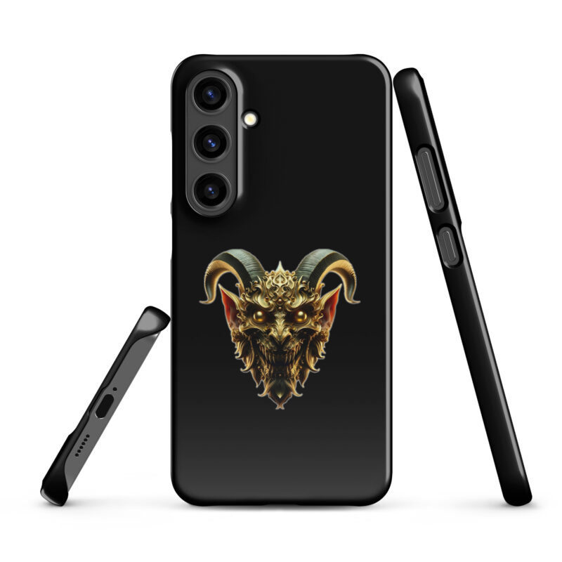 Goldener Dämonkopf Snapcase Samsung®-Hülle – Accessoires – klamottn.de
