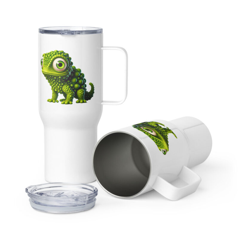 Knubbel-Kröti with googly eye travel mugs with handle
