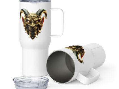 Goldener Dämonkopf Thermobecher – Accessoires – klamottn.de Goldener Dämonkopf Thermobecher – Accessoires – klamottn.de