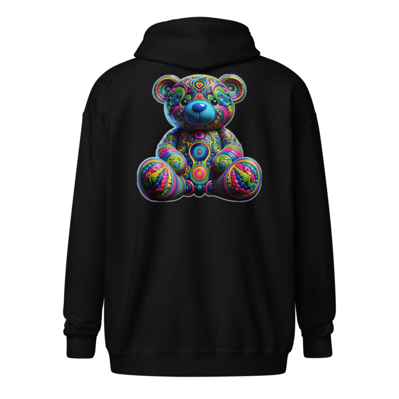 Bunter Psychedelic-Teddy Unisex-Zip-Hoodie