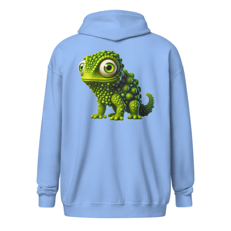 Knubbel-Kröti mit Kulleraugen Unisex-Zip-Hoodie