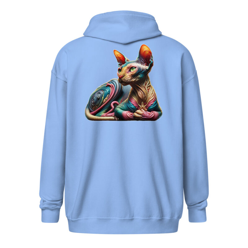Psychedelische Sphinxkatze Unisex-Zip-Hoodie – Jacken – klamottn.de