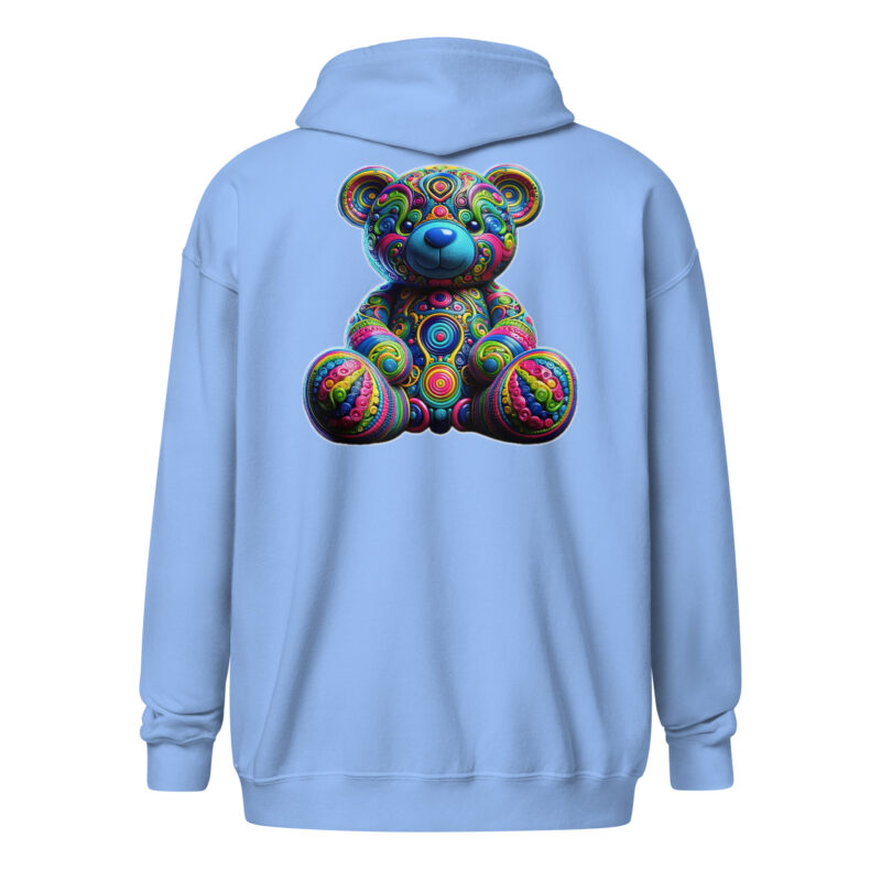Bunter Psychedelic-Teddy Unisex-Zip-Hoodie