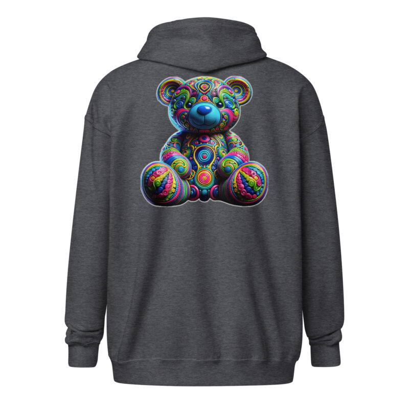 Bunter Psychedelic-Teddy Unisex-Zip-Hoodie
