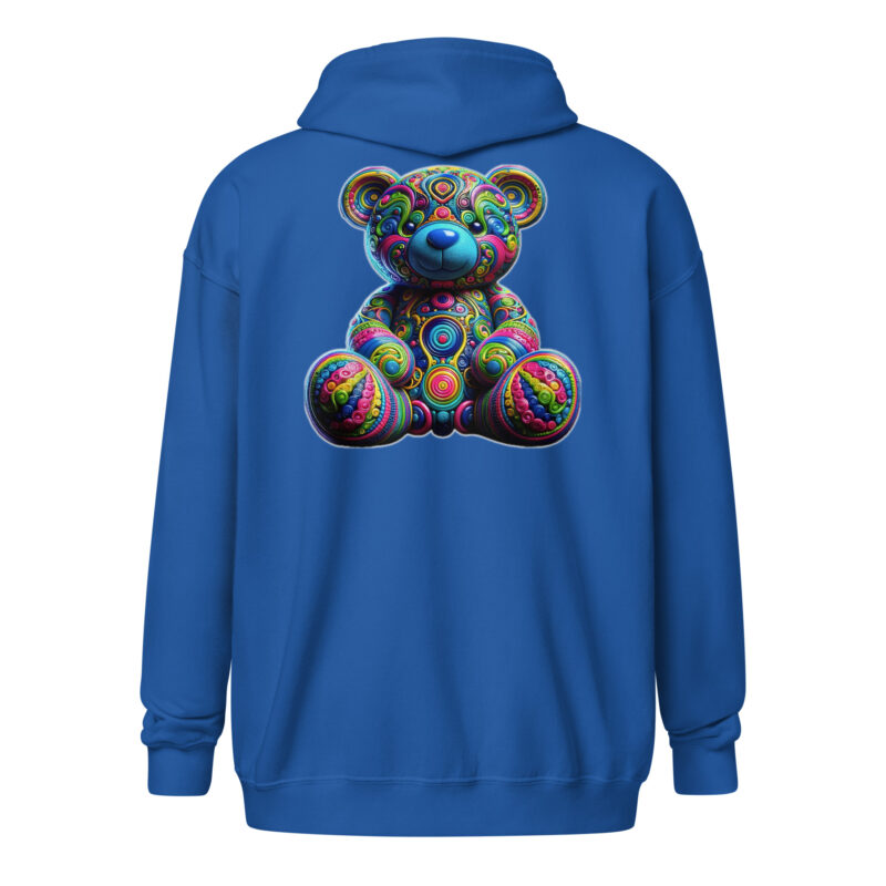 Bunter Psychedelic-Teddy Unisex-Zip-Hoodie