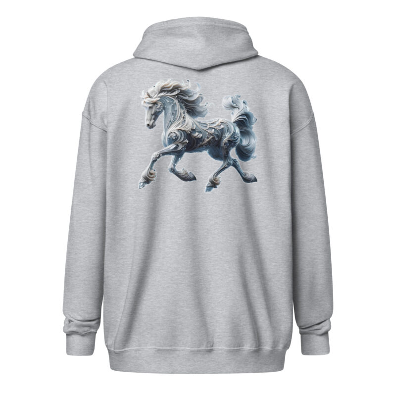 Majestät des Sturms Unisex-Zip-Hoodie