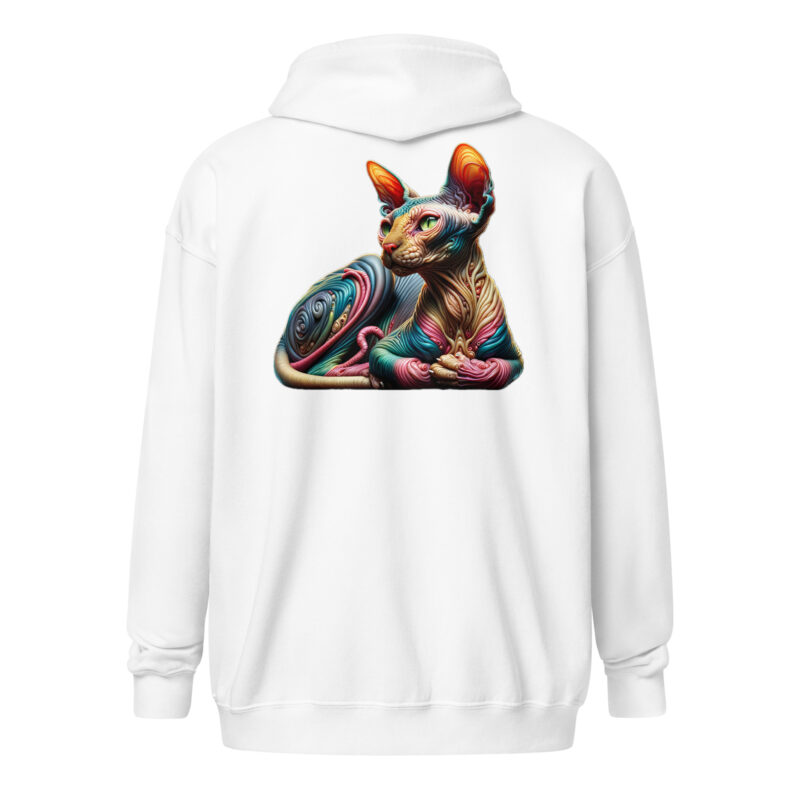 Psychedelische Sphinxkatze Unisex-Zip-Hoodie – Jacken – klamottn.de