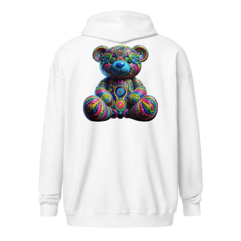 Bunter Psychedelic-Teddy Unisex-Zip-Hoodie