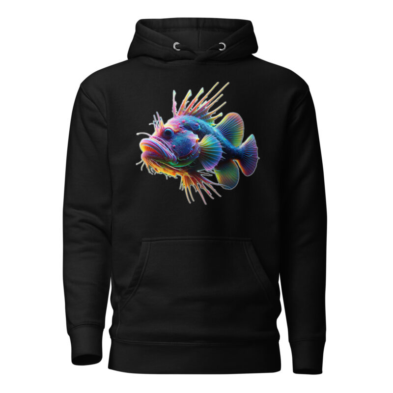 Neon-Stachel-Fisch Unisex-Hoodie