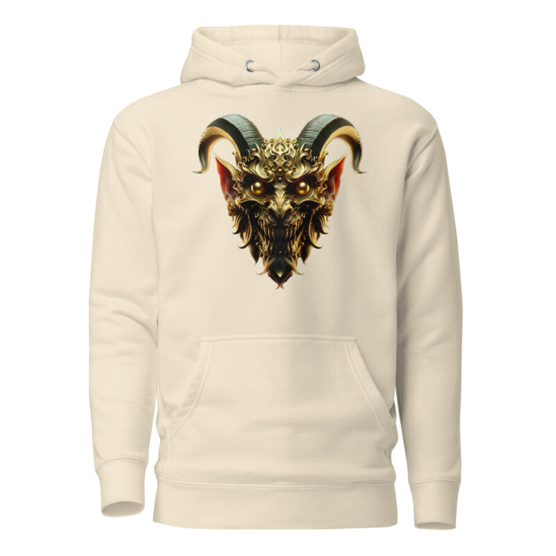 Goldener Dämonkopf Unisex-Hoodie