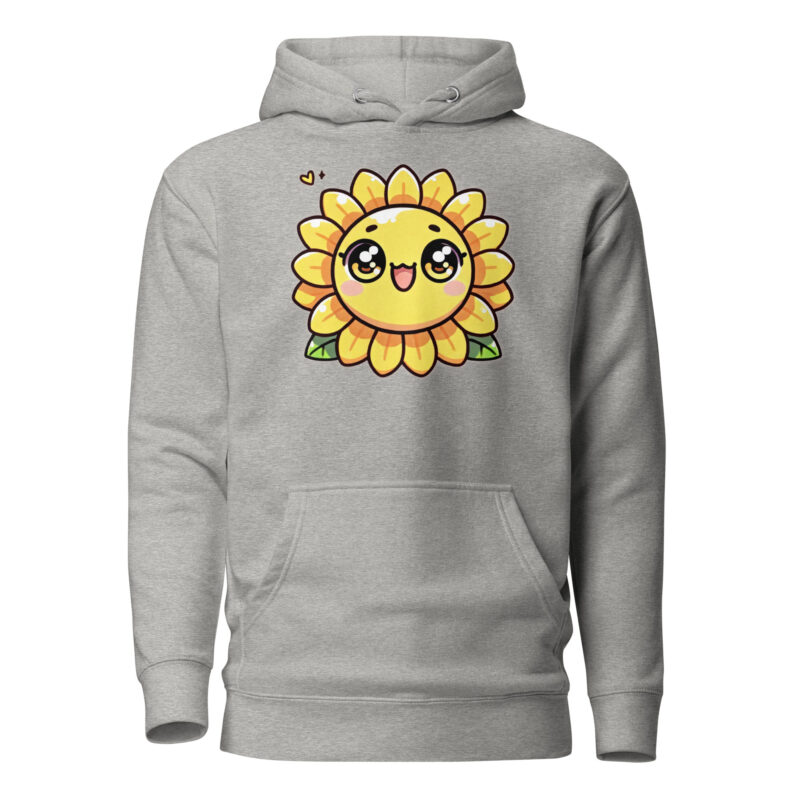 Kawaii Sonnenblume mit großen Glubschaugen Unisex-Hoodie