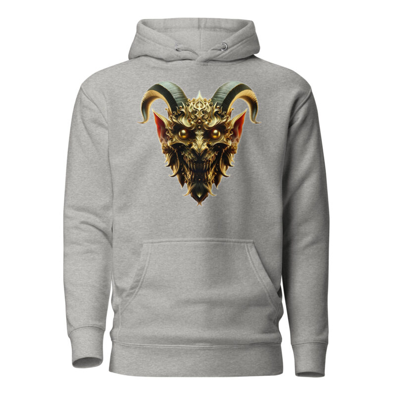 Goldener Dämonkopf Unisex-Hoodie