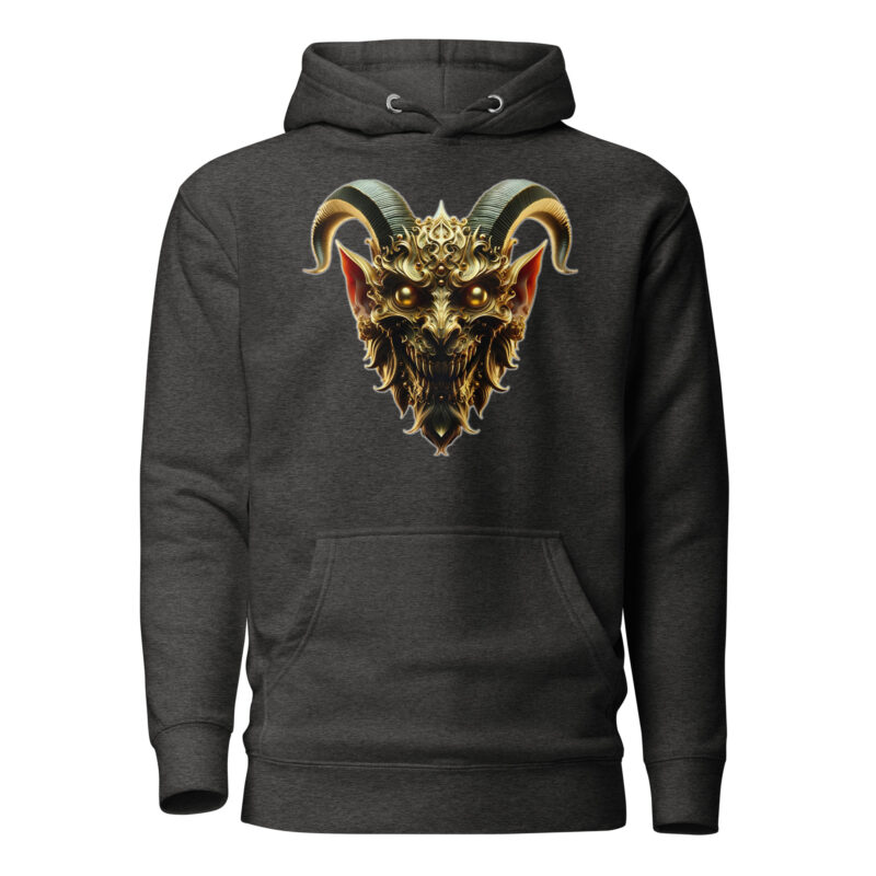 Goldener Dämonkopf Unisex-Hoodie
