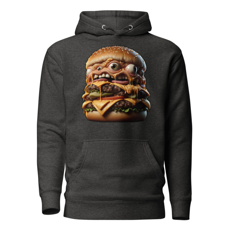 Verrückter Monster-Burger Unisex-Hoodie