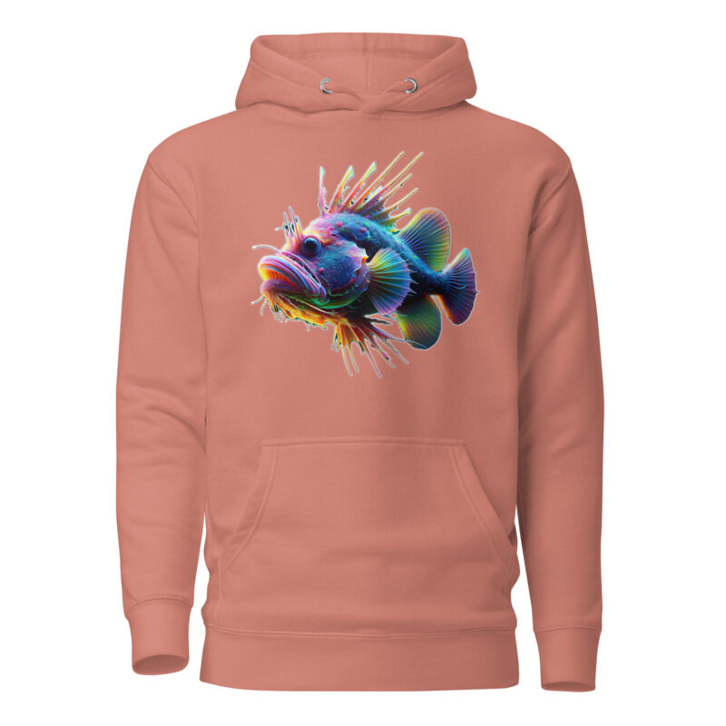 Neon-Stachel-Fisch Unisex-Hoodie