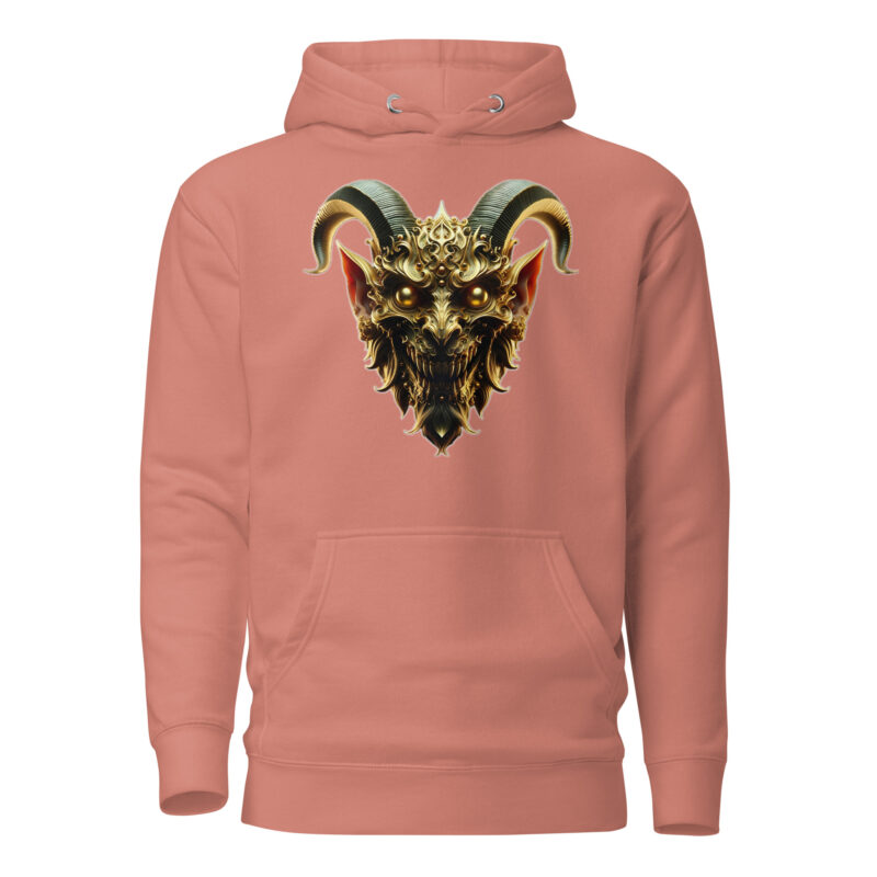 Goldener Dämonkopf Unisex-Hoodie