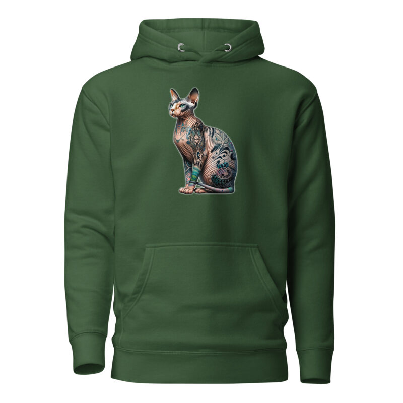 Majestätische Sphynx-Katze Unisex-Kapuzenpullover