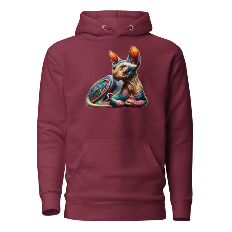 Psychedelische Sphinxkatze Unisex-Hoodie