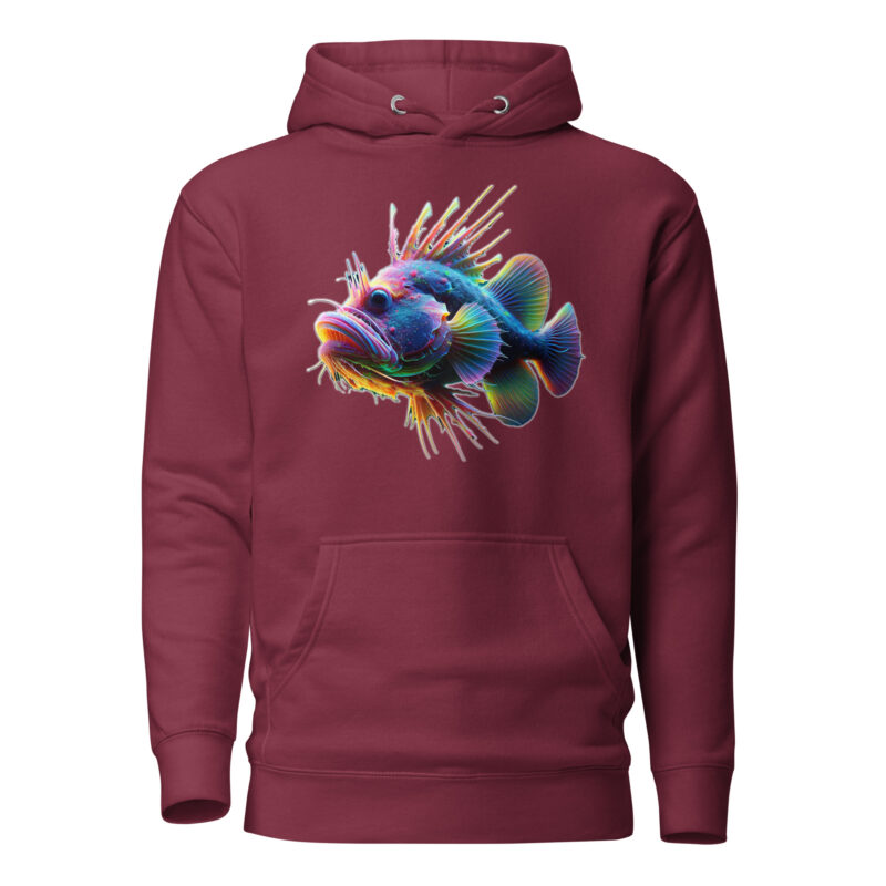 Neon-Stachel-Fisch Unisex-Hoodie